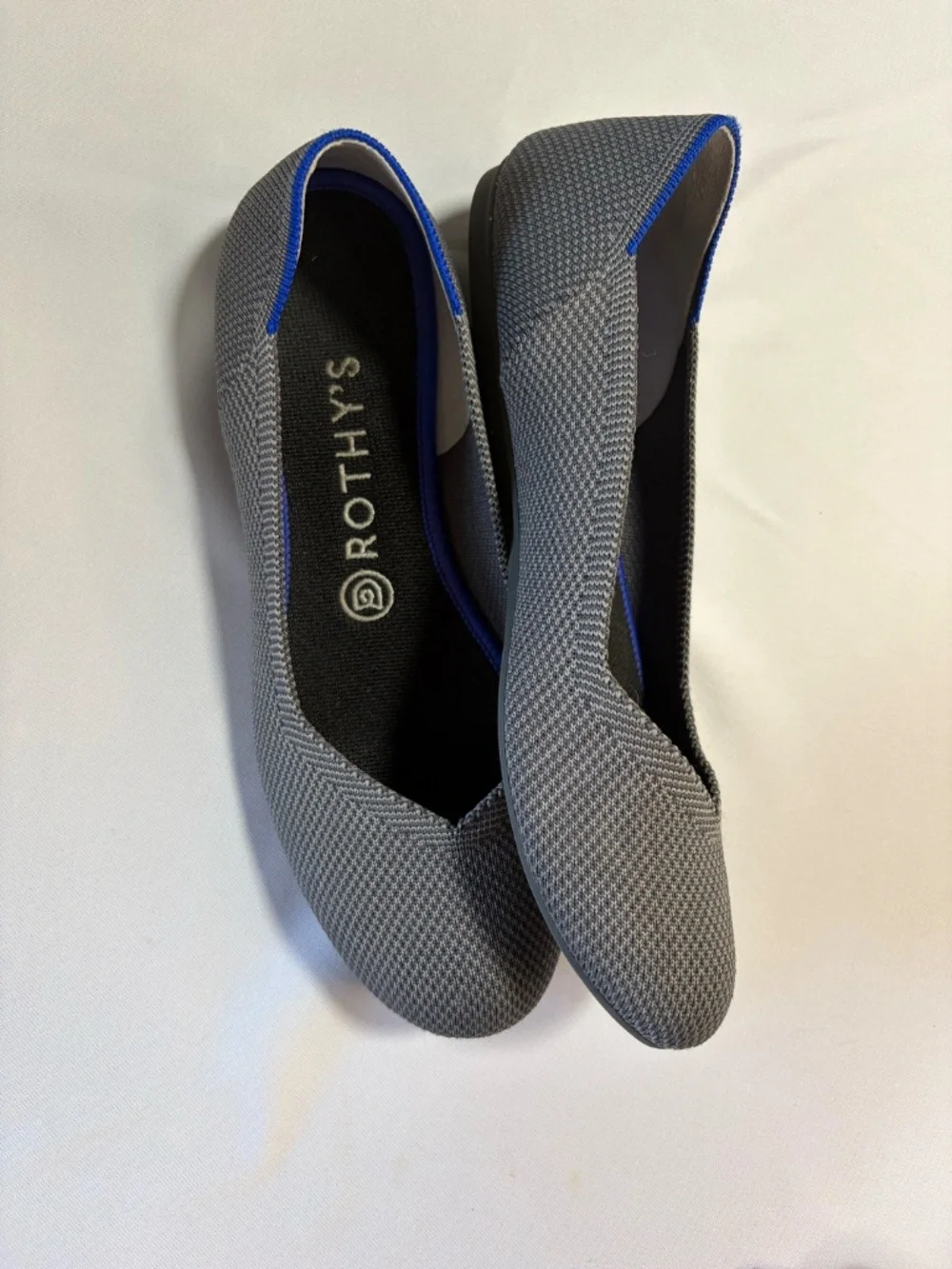 Rothy's Daily Round Toe Flat With Removable Insoles in Gray